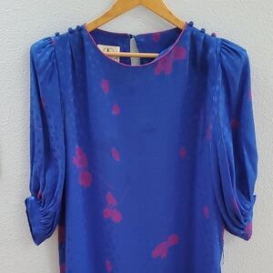 Flora Kung Vintage Silk Shift Dress